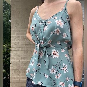 Floral spaghetti strap top